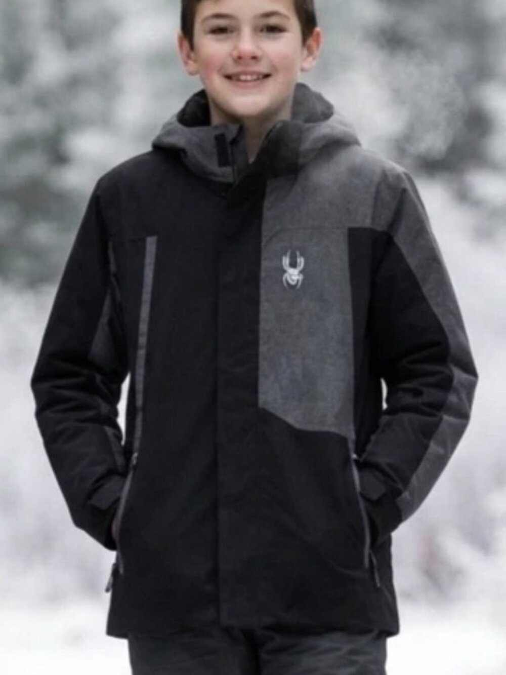 Spyder Boys' Elevate Flyte Full Zip ski jacket Youth Large (L 14/16)